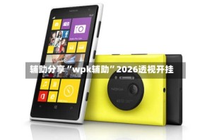 辅助分享“wpk辅助”2026透视开挂