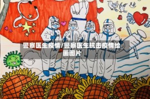 警察医生疫情/警察医生抗击疫情绘画图片