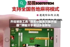 开挂辅助工具“微乐小程序万能开挂器”详细分享装挂步骤教程