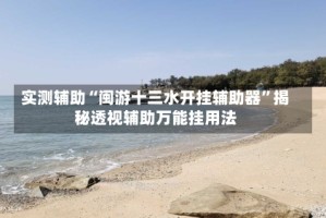 实测辅助“闽游十三水开挂辅助器”揭秘透视辅助万能挂用法