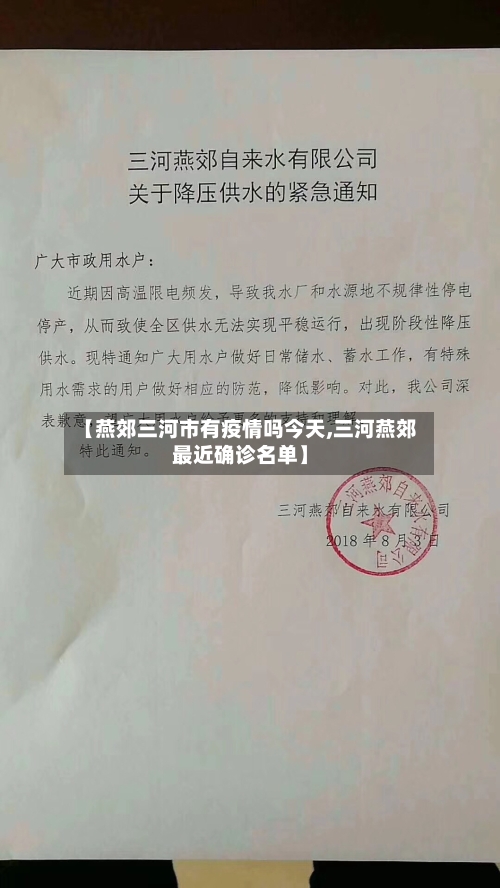 【燕郊三河市有疫情吗今天,三河燕郊最近确诊名单】-第1张图片