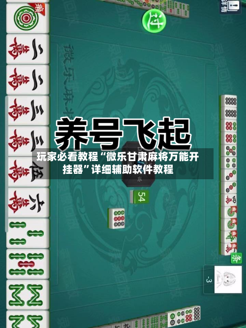 玩家必看教程“微乐甘肃麻将万能开挂器”详细辅助软件教程-第2张图片
