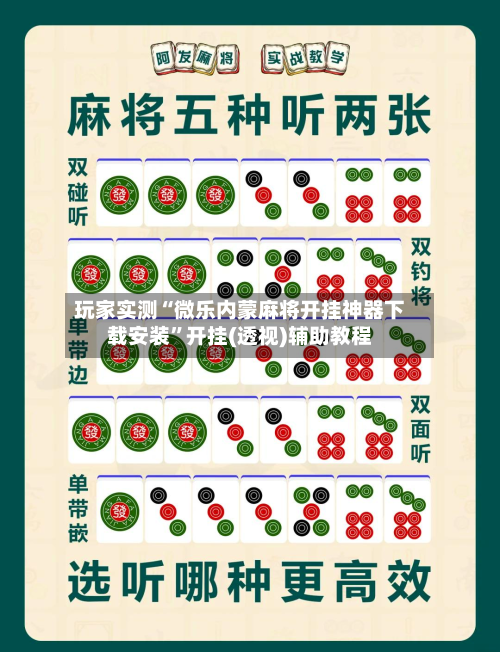 玩家实测“微乐内蒙麻将开挂神器下载安装”开挂(透视)辅助教程-第2张图片