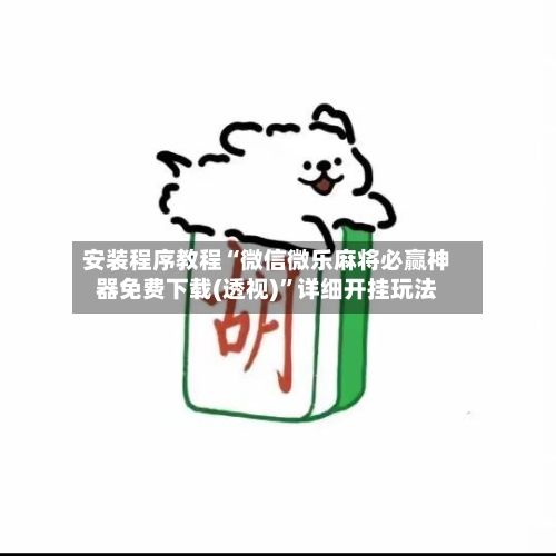 安装程序教程“微信微乐麻将必赢神器免费下载(透视)”详细开挂玩法-第1张图片