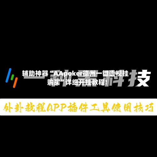 辅助神器“AApoker德州一键透视挂购买”详细开挂教程!-第2张图片