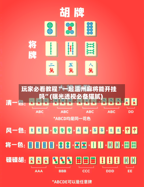 玩家必看教程“一起温州麻将能开挂吗”(曝光透视必备猫腻)-第2张图片