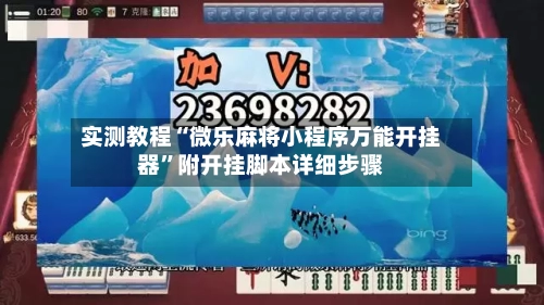 实测教程“微乐麻将小程序万能开挂器”附开挂脚本详细步骤-第1张图片