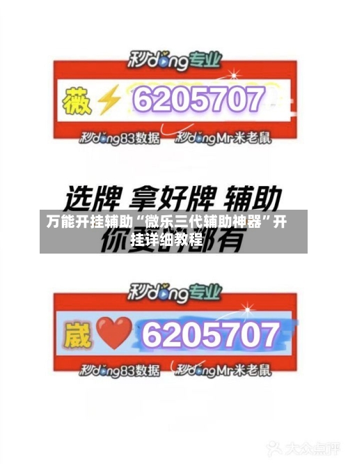 万能开挂辅助“微乐三代辅助神器	”开挂详细教程-第2张图片